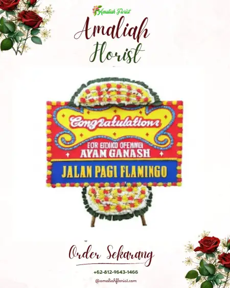 Sewa Papan Bunga Pegasing