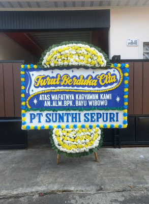 Papan Bunga Duka di Pegasing